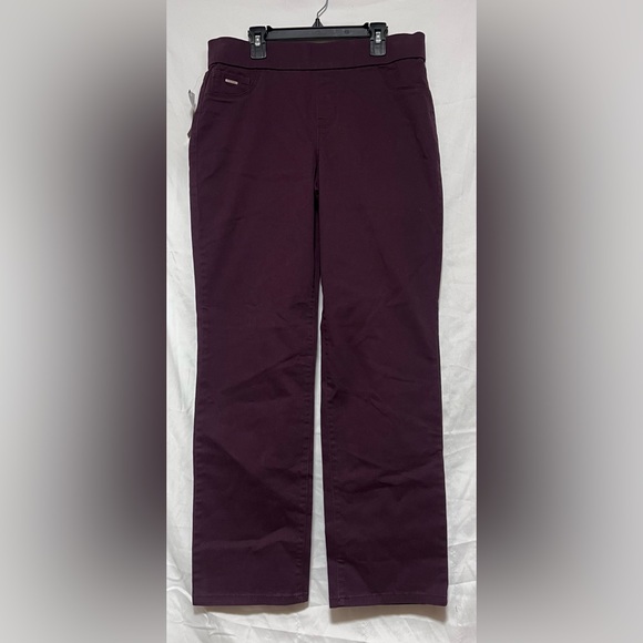 NWT Nine West Mid Rise Heidi Pull On Pant Casual Work Wear Office Straight Leg - Picture 4 of 14